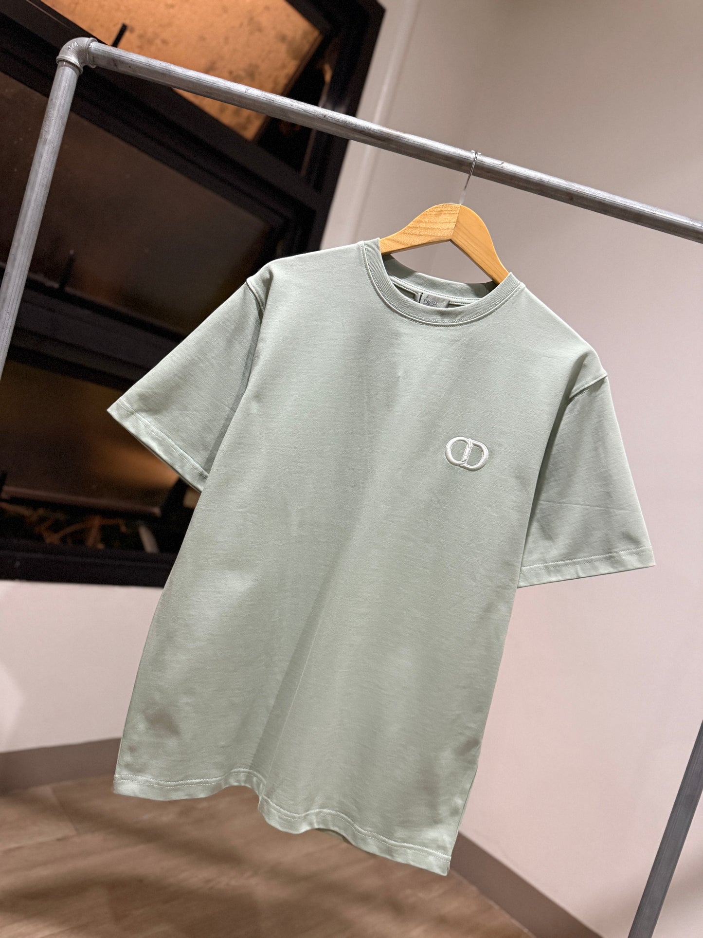 Dior CD Icon Relaxed Fit T-Shirt (Light Olive)