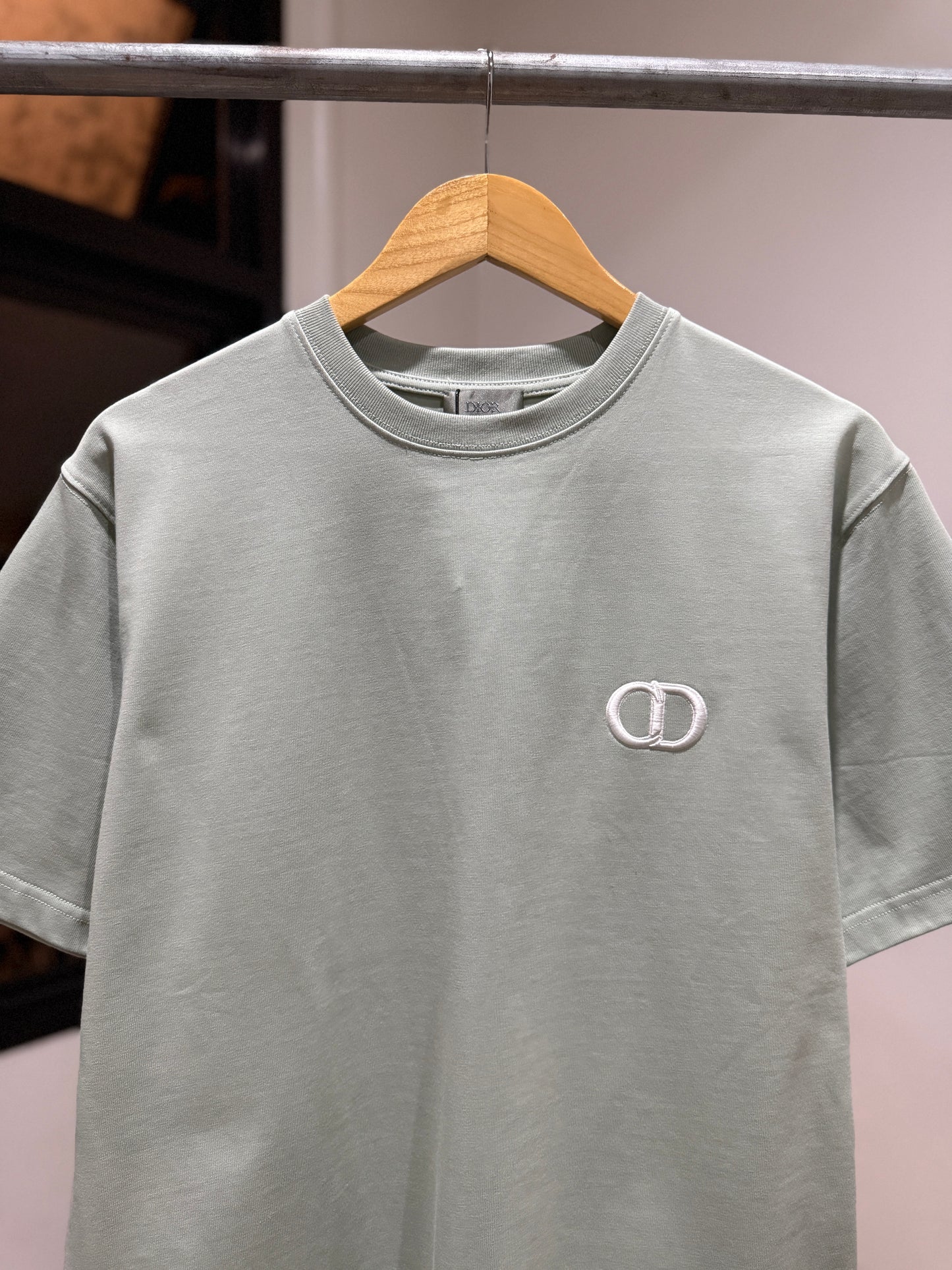 Dior CD Icon Relaxed Fit T-Shirt (Light Olive)