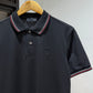 Prada Short-Sleeved Pique Polo Shirt (Black)