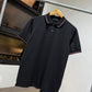 Prada Short-Sleeved Pique Polo Shirt (Black)