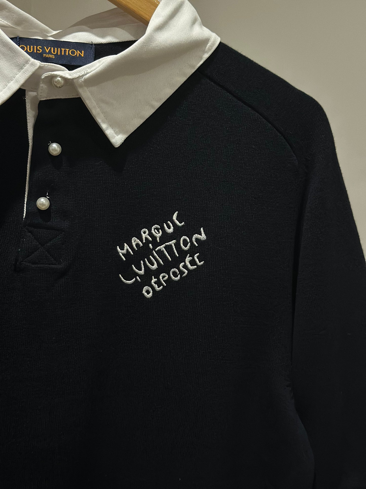 Louis Vuitton Embroidered Short-Sleeved Cotton Blend Polo Shirt