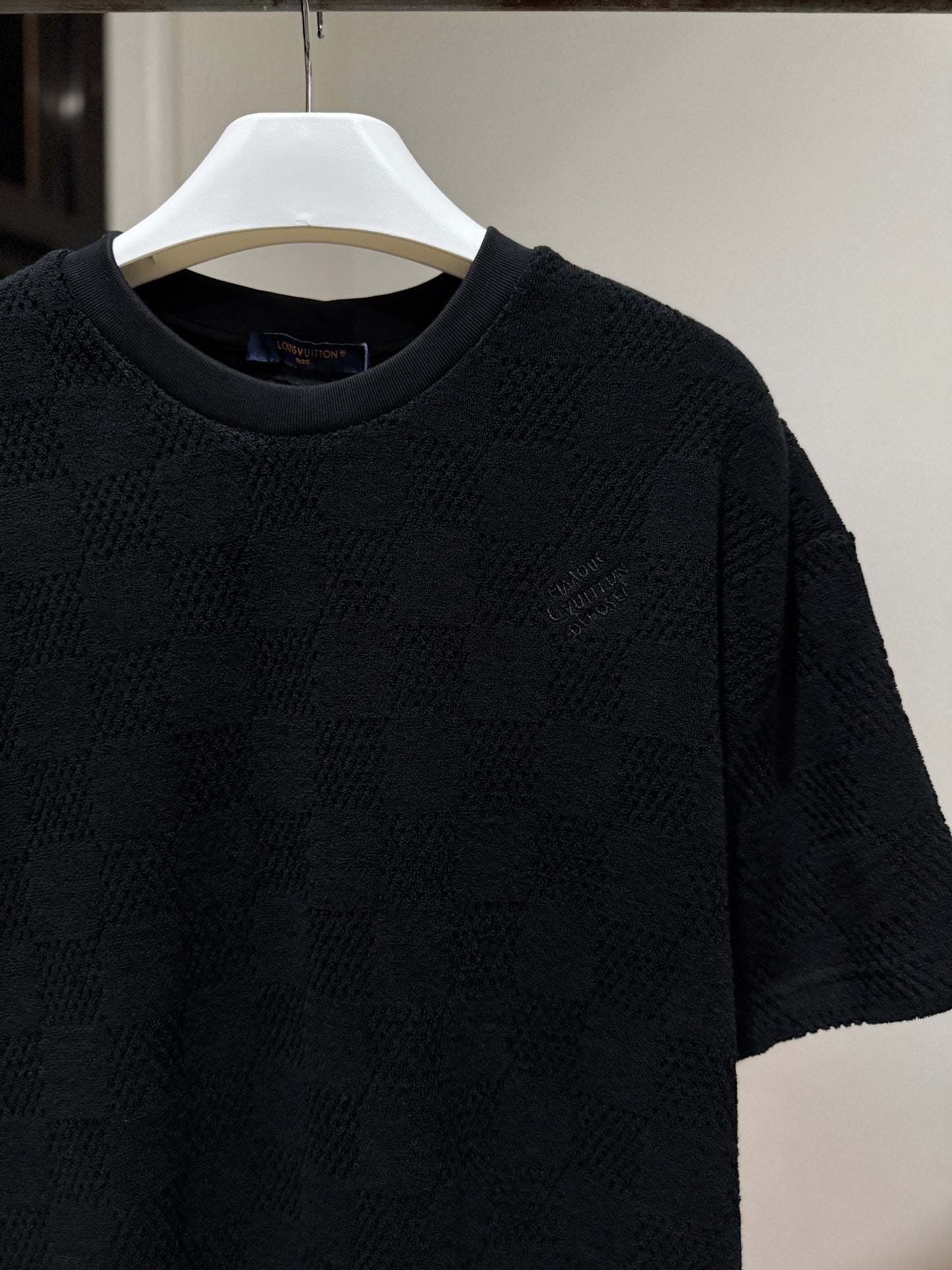 Louis Vuitton Damier French Terry T-Shirt (Black)