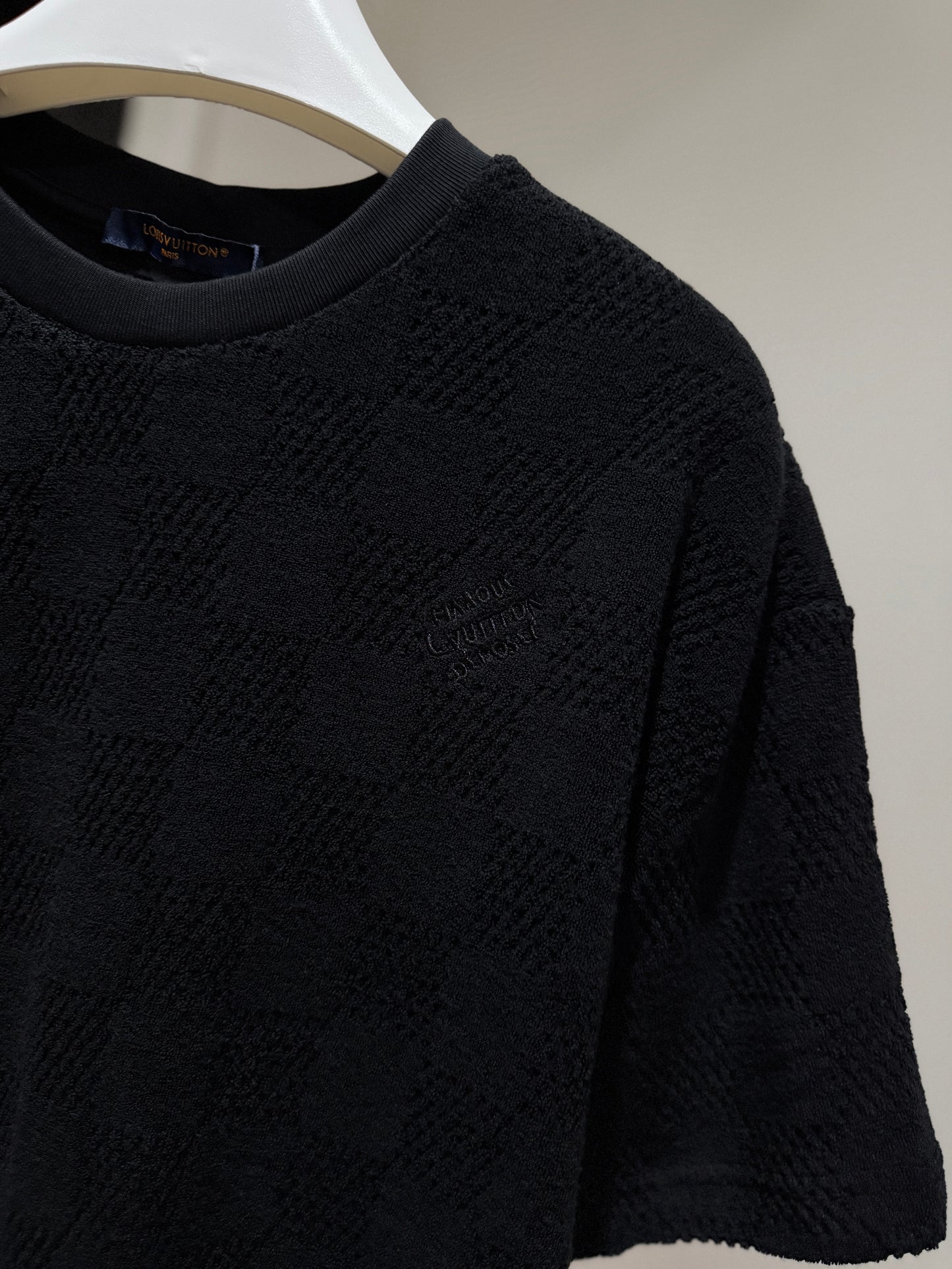 Louis Vuitton Damier French Terry T-Shirt (Black)