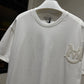 Moncler Logo Patch T-Shirt (White)