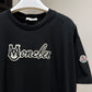 Moncler Embroidered Varsity T-Shirt (Black)
