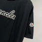 Moncler Embroidered Varsity T-Shirt (Black)