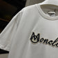 Moncler Embroidered Varsity T-Shirt (White)