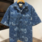 Gucci Liquid Hearts Denim Shirt
