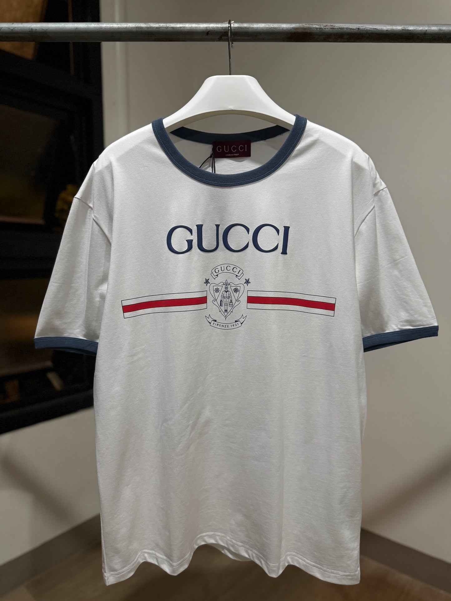 Gucci Printed Cotton T-Shirt (White)