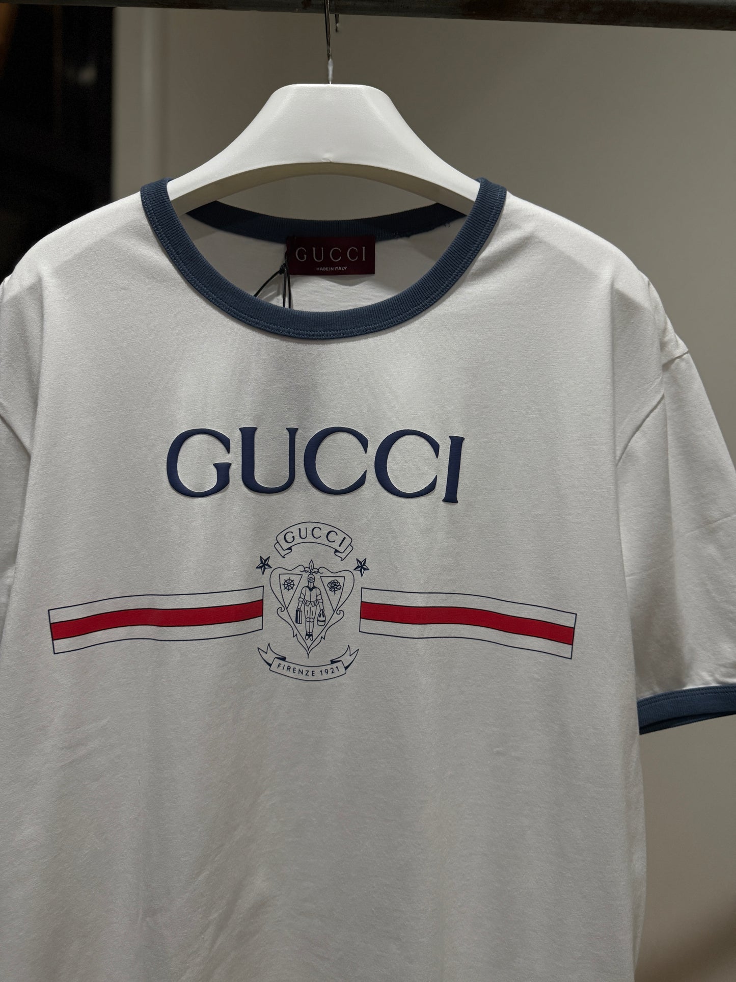 Gucci Printed Cotton T-Shirt (White)