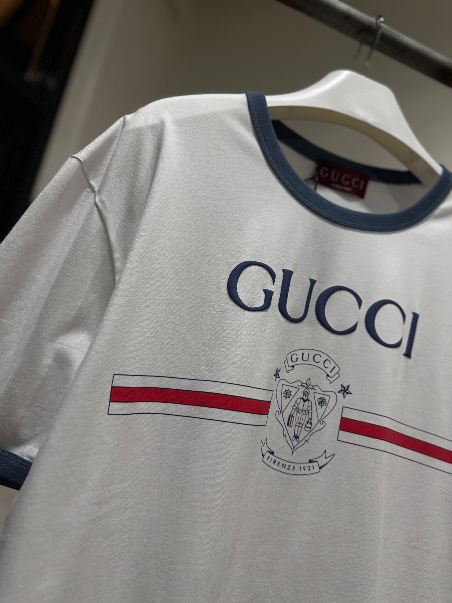 Gucci Printed Cotton T-Shirt (White)