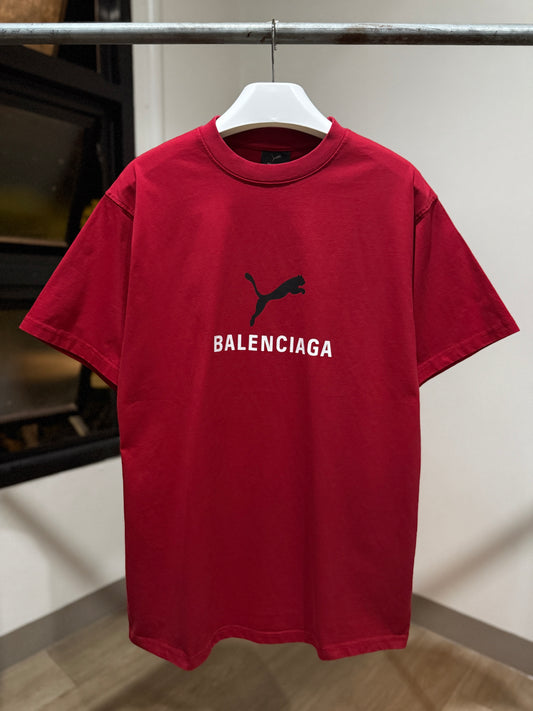 Balenciaga | Puma Oversized T-Shirt (Red)
