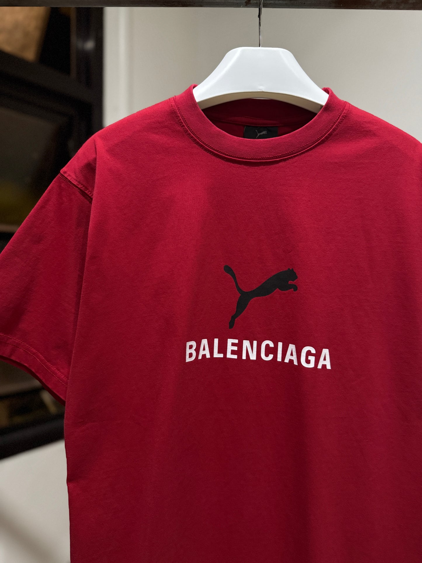 Balenciaga | Puma Oversized T-Shirt (Red)