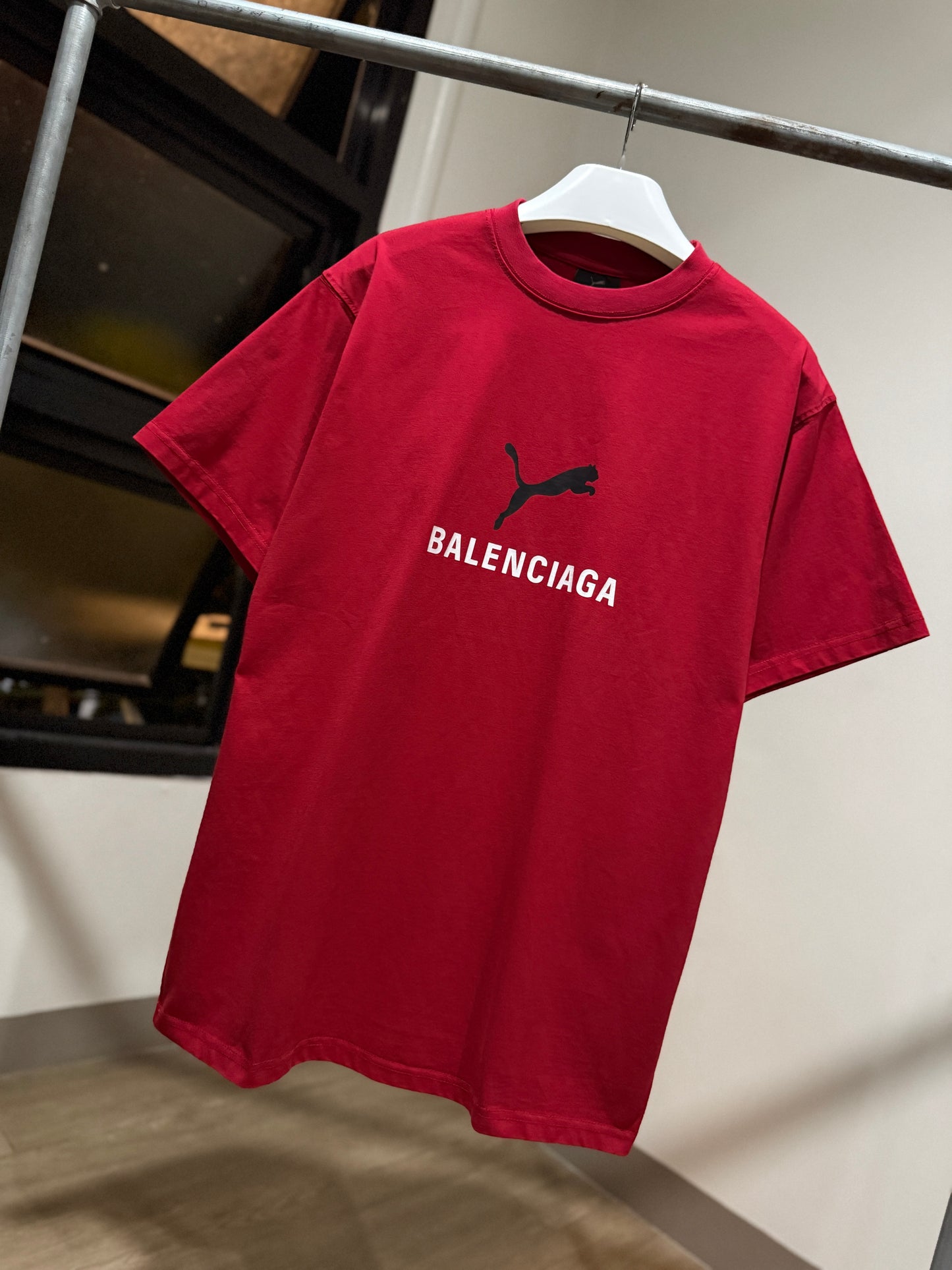 Balenciaga | Puma Oversized T-Shirt (Red)
