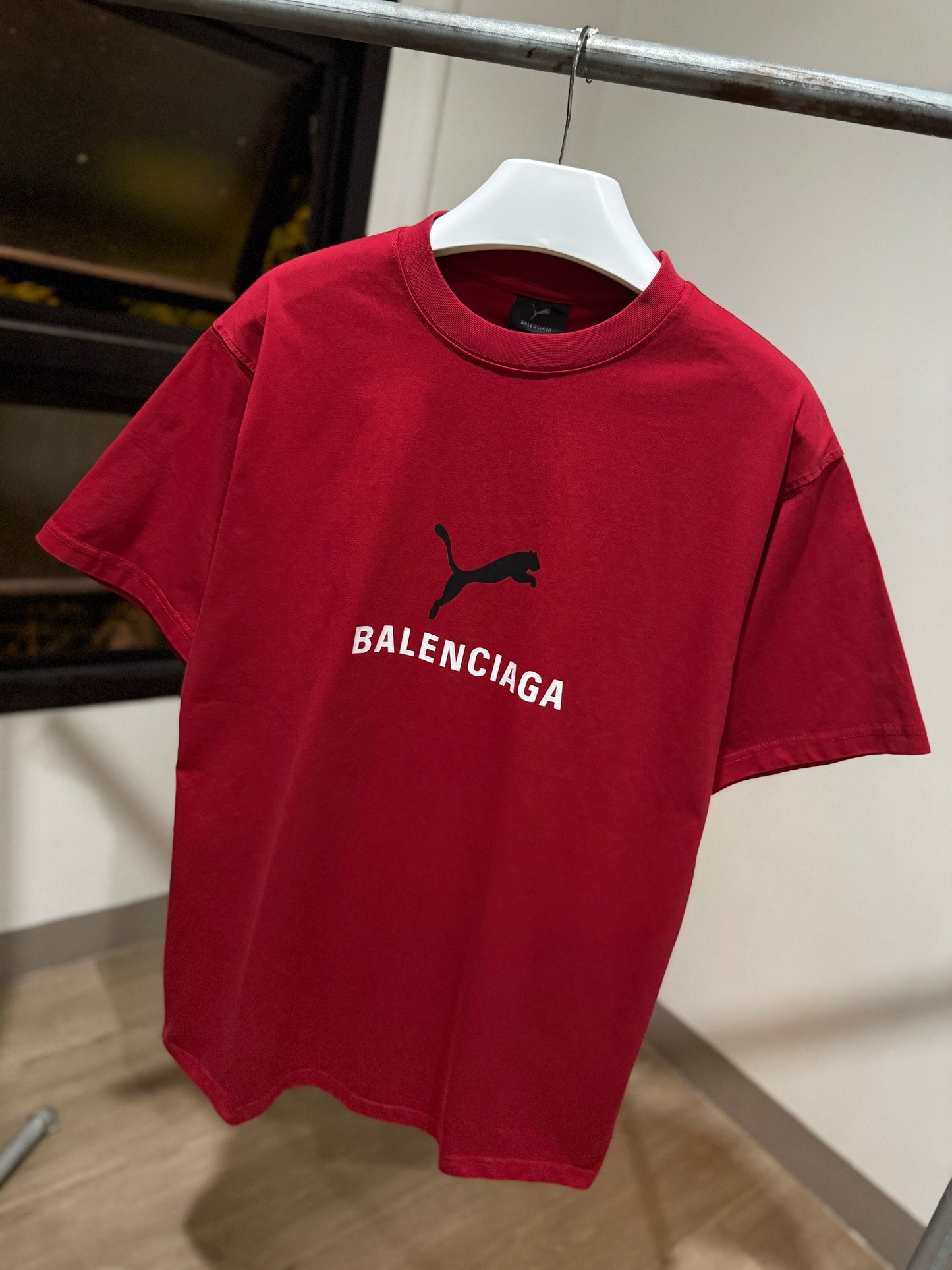 Balenciaga | Puma Oversized T-Shirt (Red)