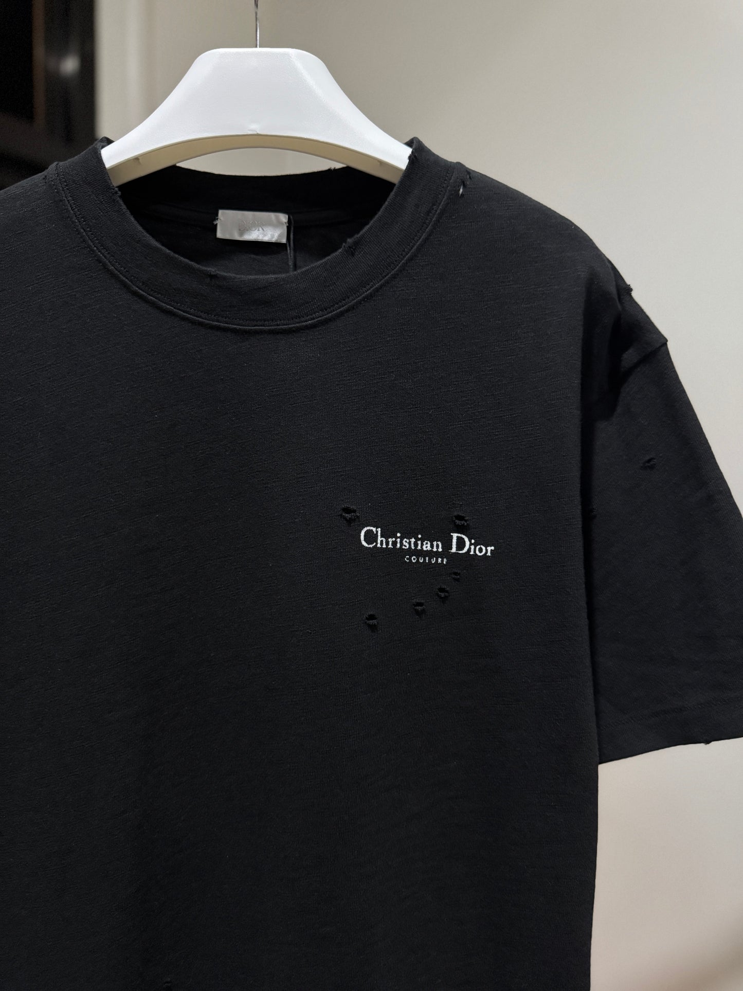 Dior Distressed T-Shirt (Black)