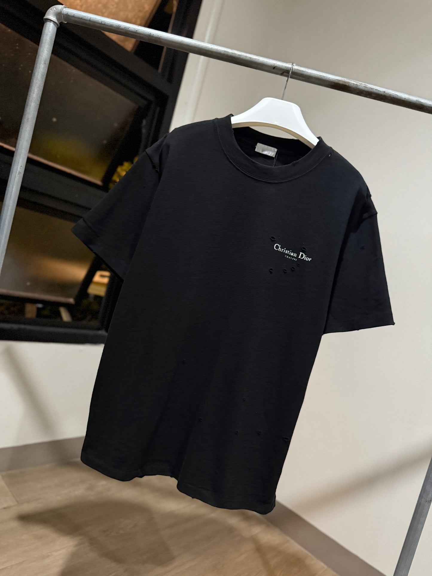 Dior Distressed T-Shirt (Black)