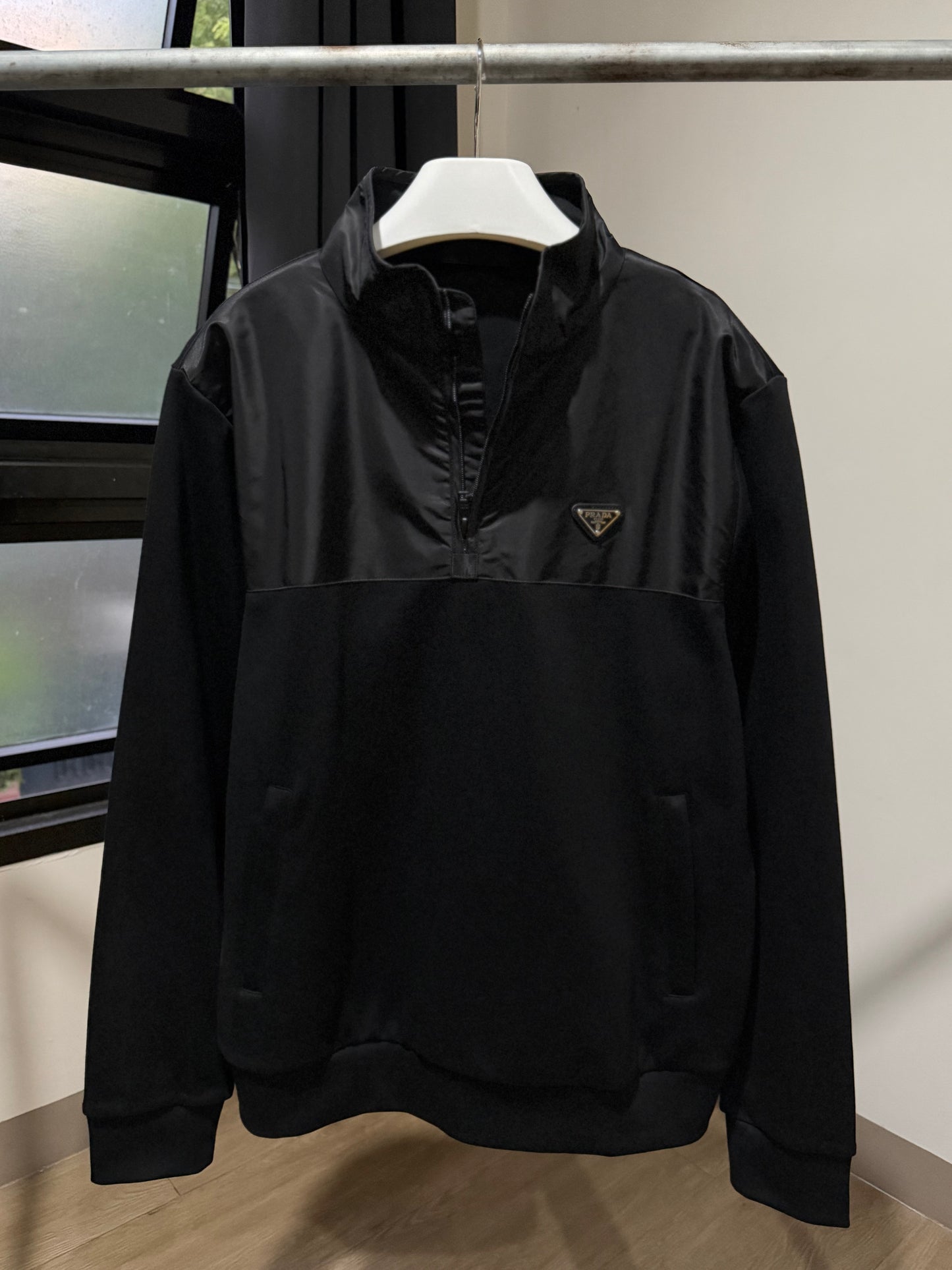 Prada Q-Zip Sweatshirt (Black)