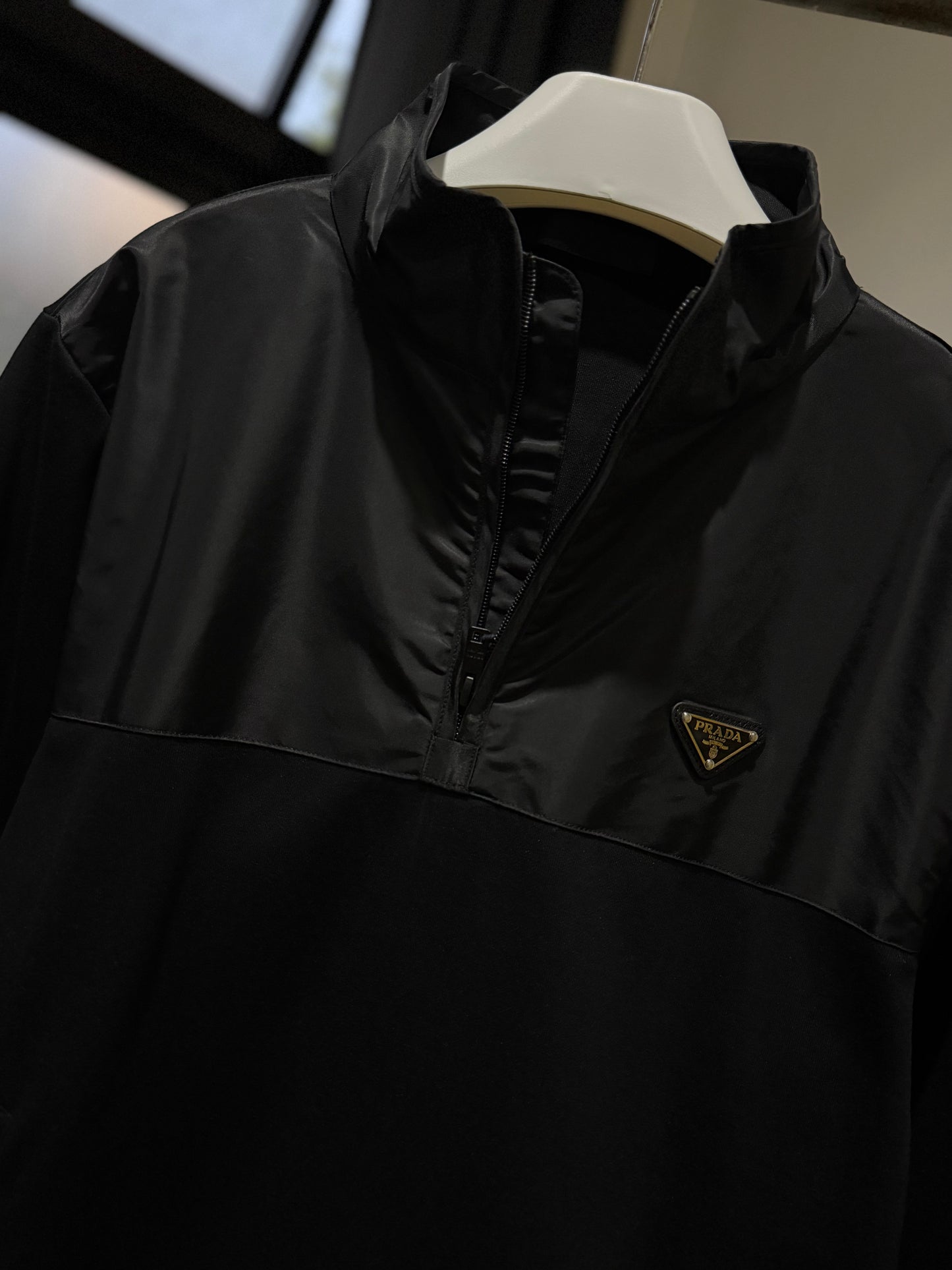 Prada Q-Zip Sweatshirt (Black)