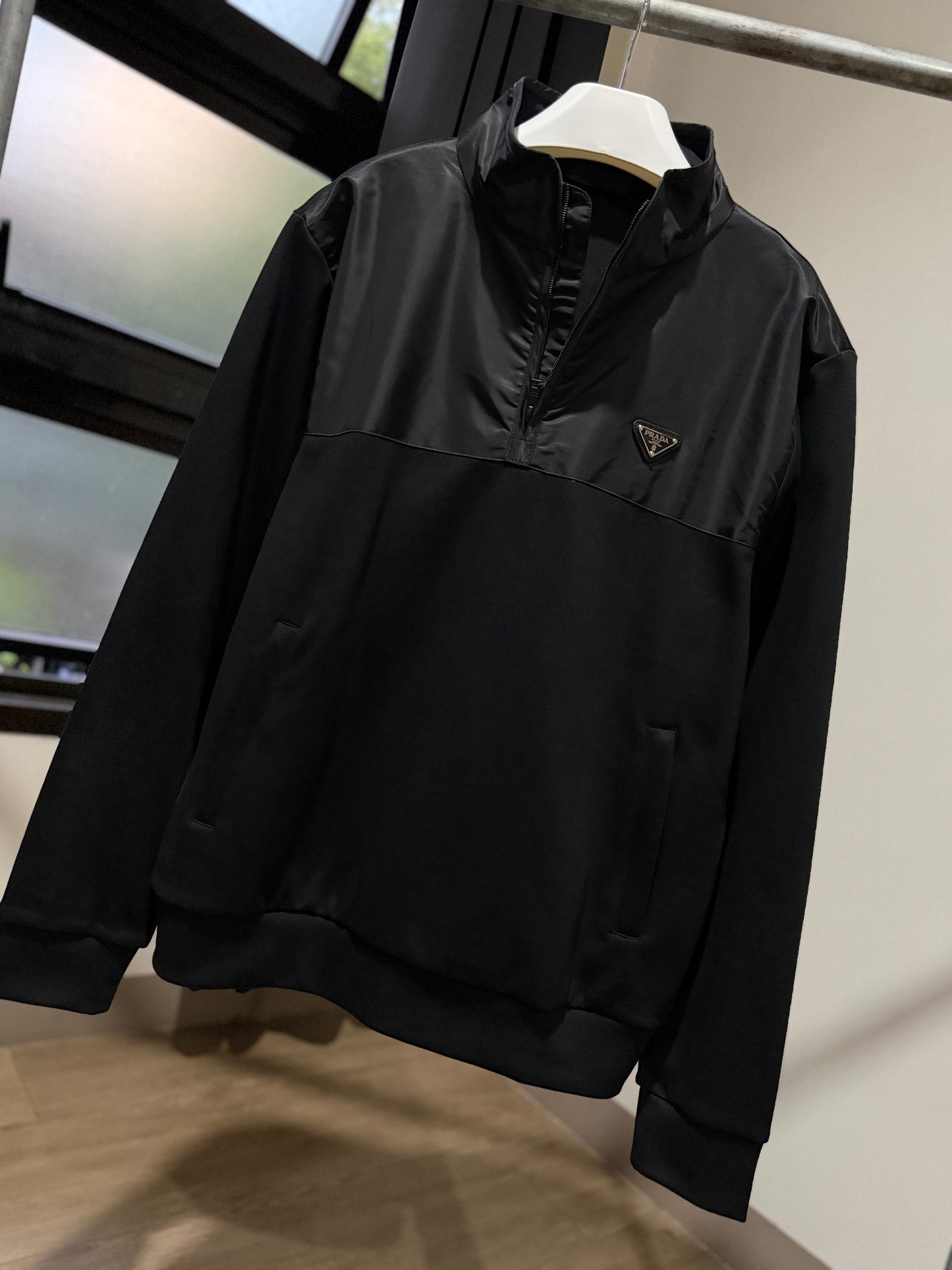 Prada Q-Zip Sweatshirt (Black)