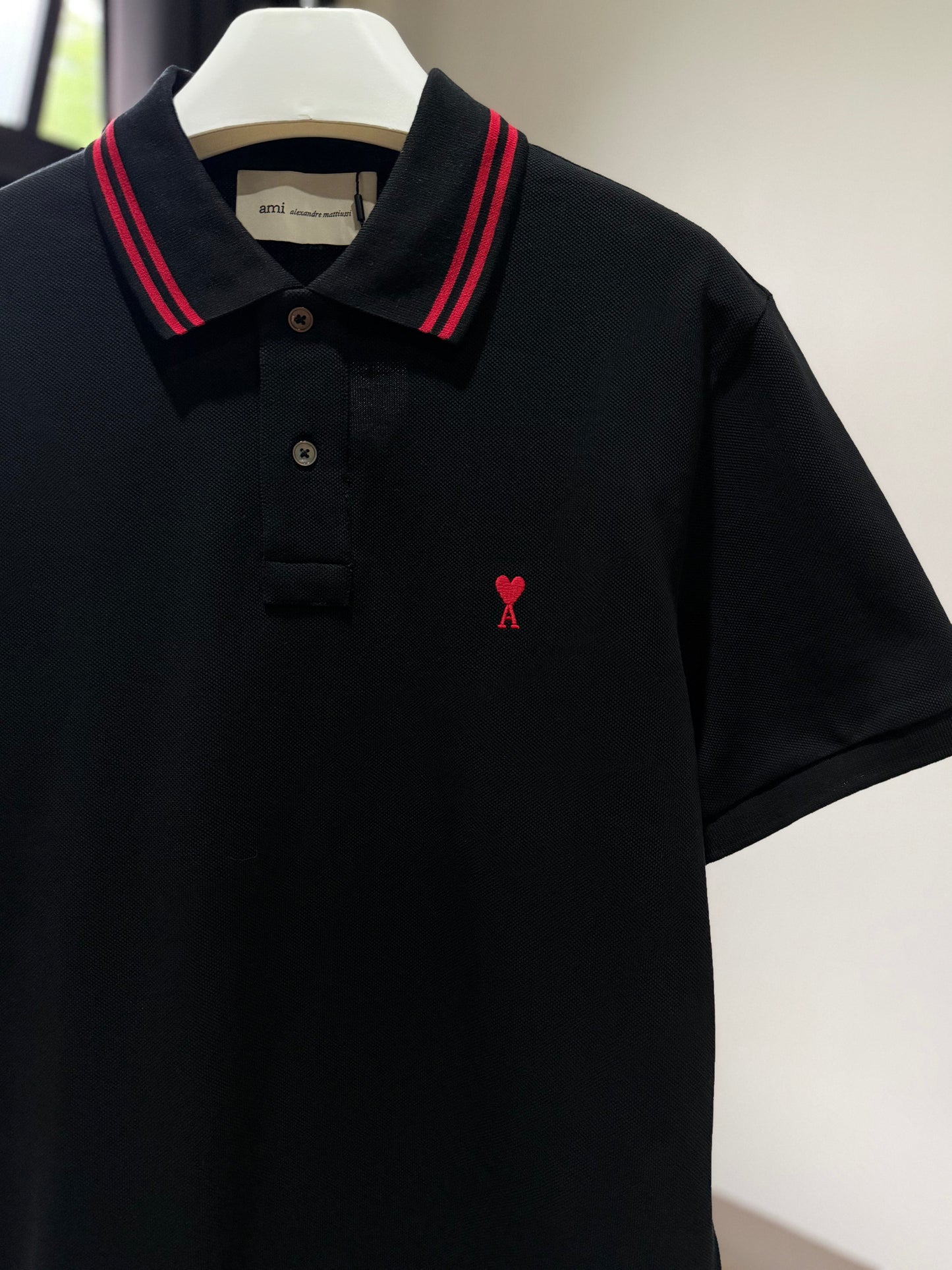 AMI de Coeur Polo Shirt (Black/Red)