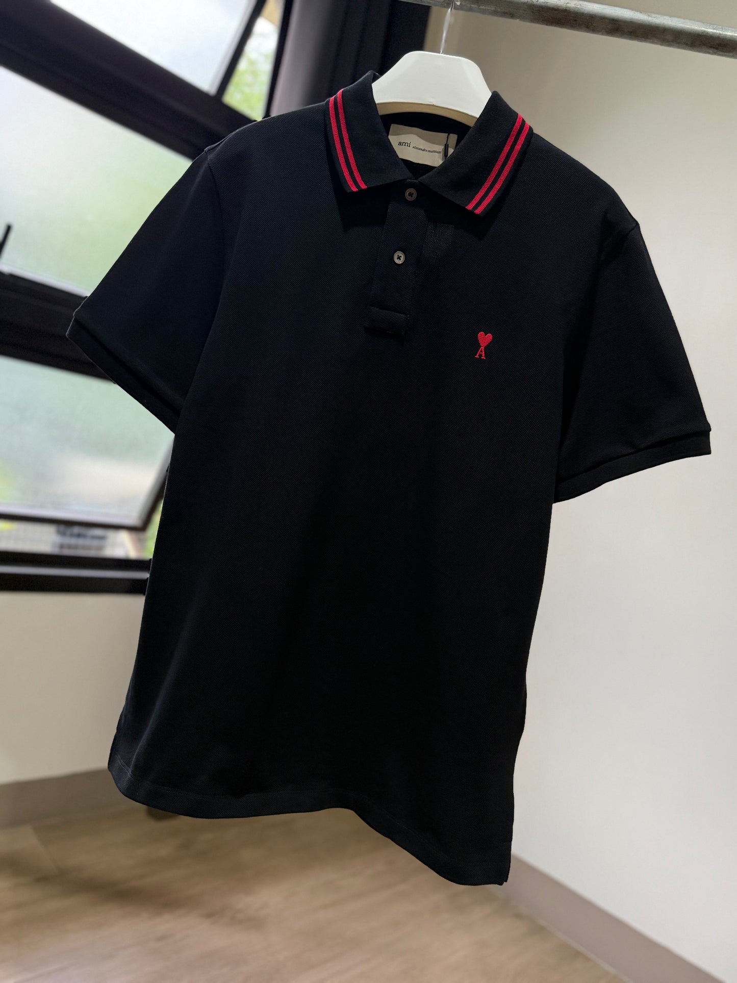 AMI de Coeur Polo Shirt (Black/Red)