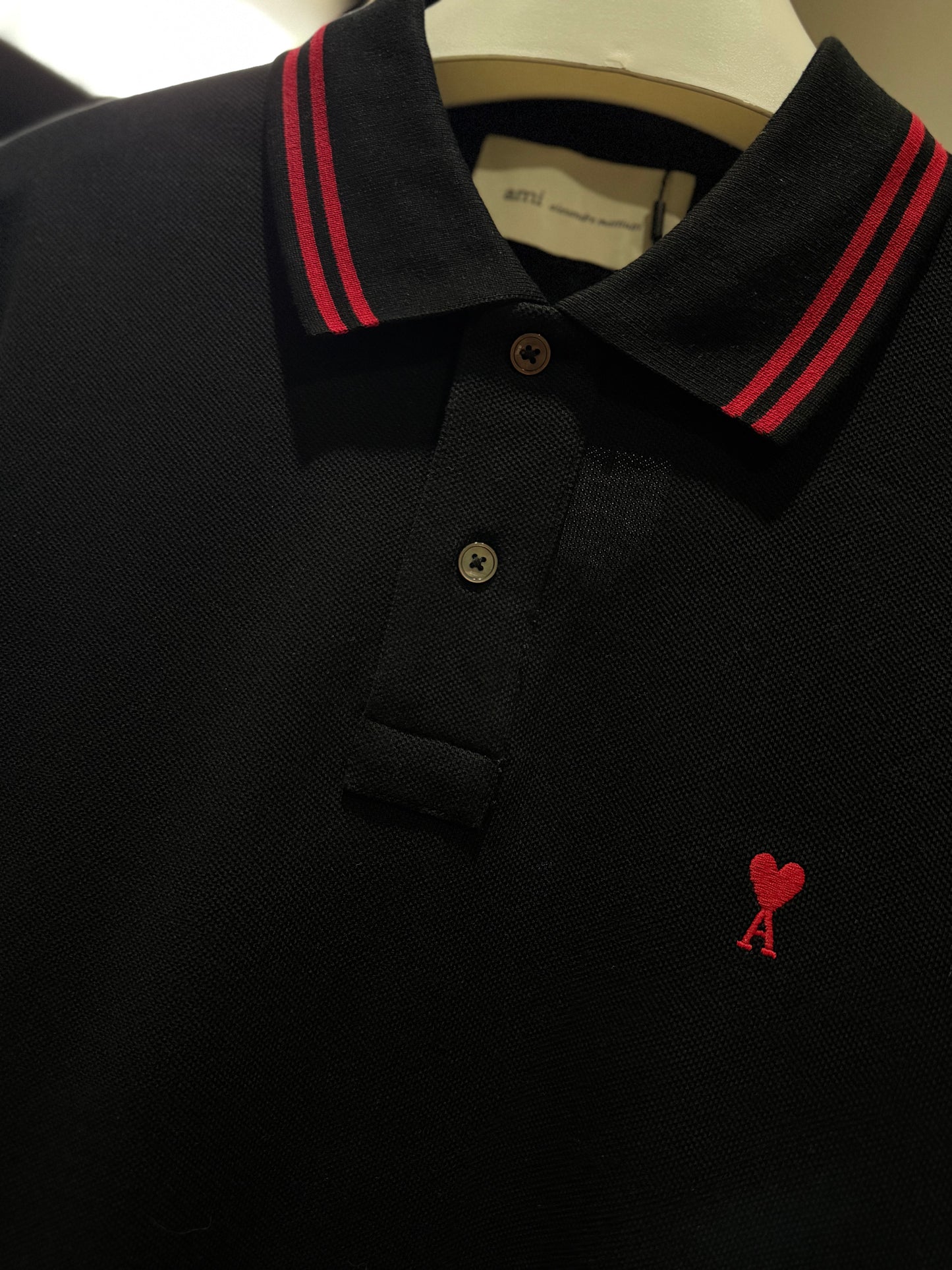 AMI de Coeur Polo Shirt (Black/Red)