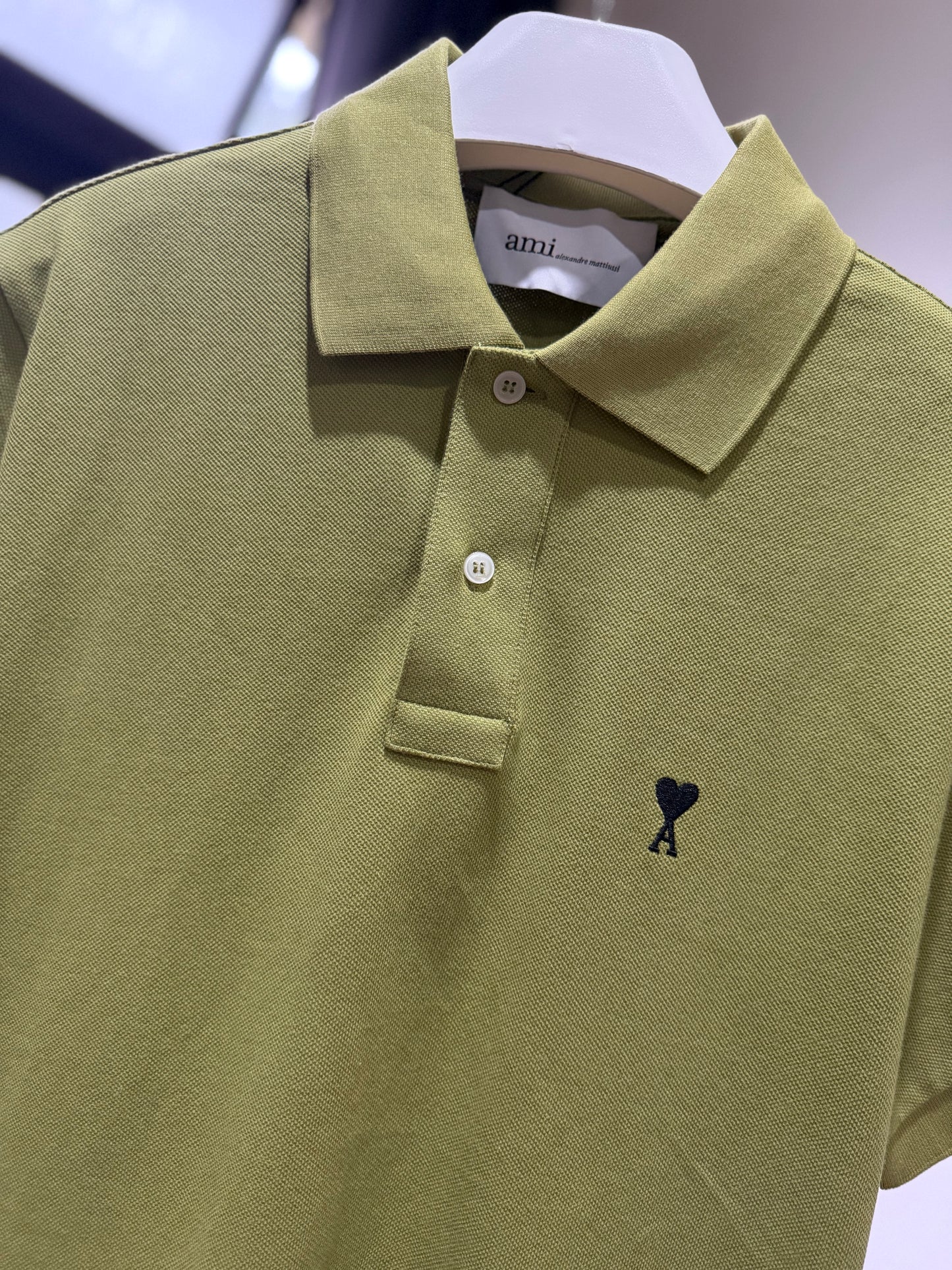 AMI de Coeur Polo Shirt (Green Matcha)