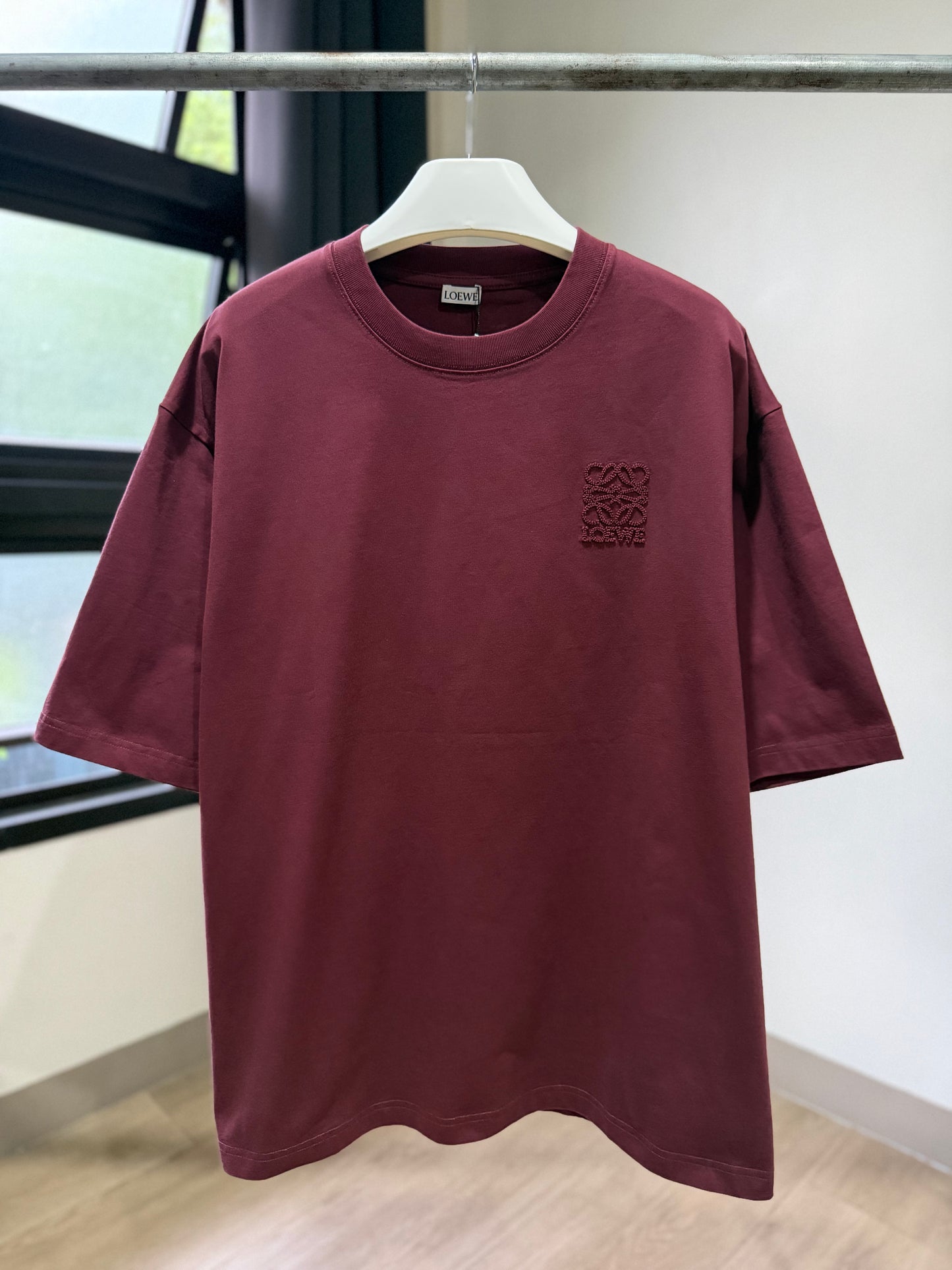 Loewe Tonal Anagram T-Shirt (Maroon)
