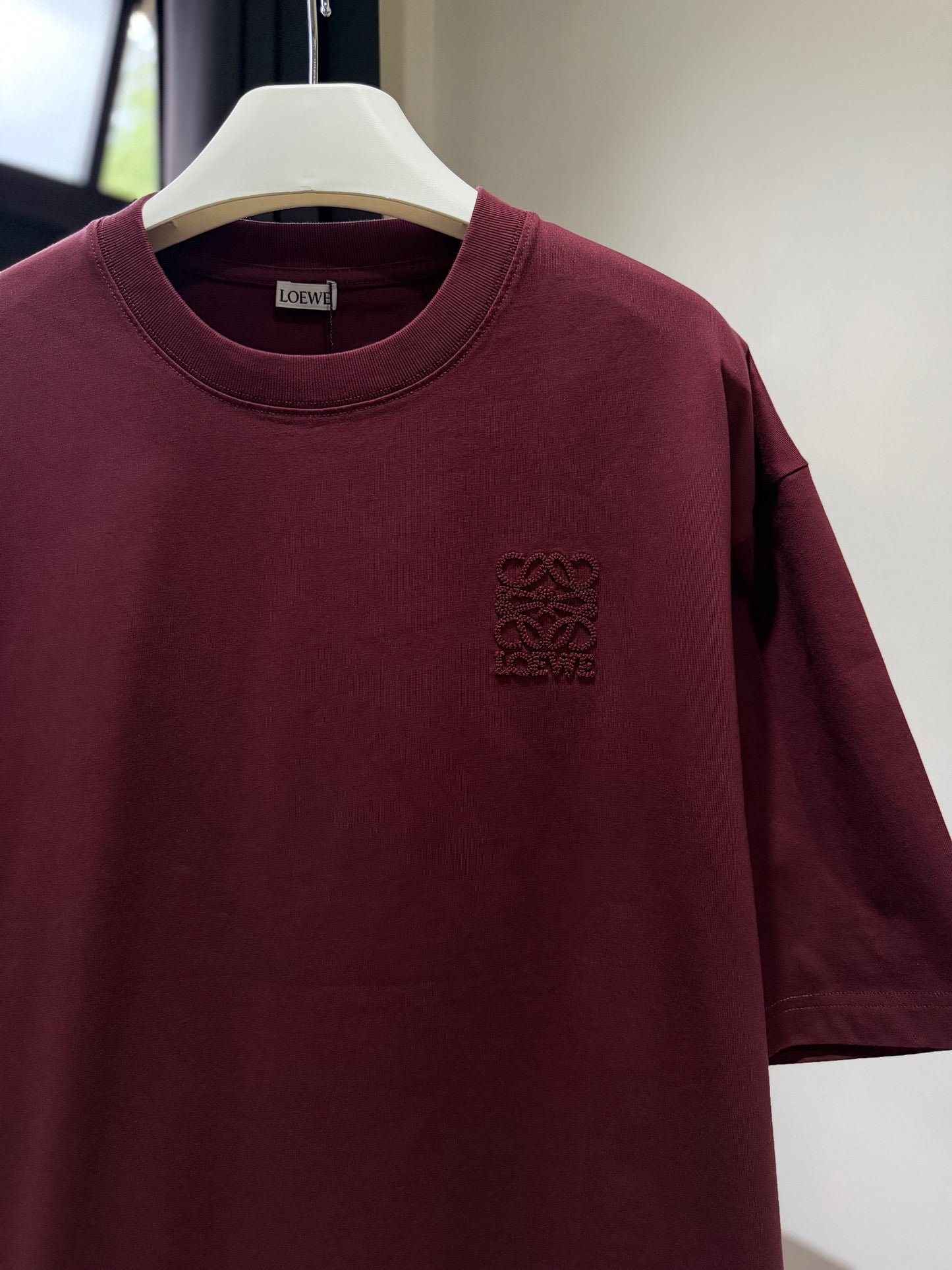 Loewe Tonal Anagram T-Shirt (Maroon)