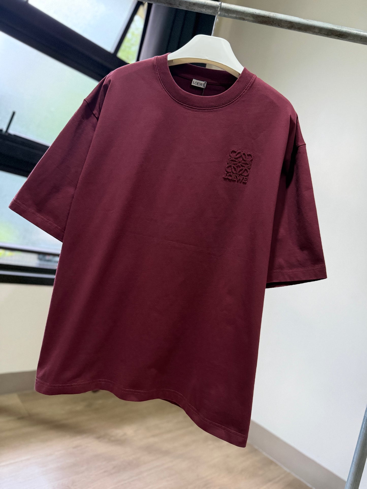 Loewe Tonal Anagram T-Shirt (Maroon)