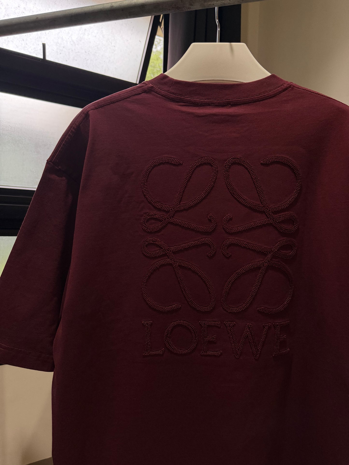 Loewe Tonal Anagram T-Shirt (Maroon)