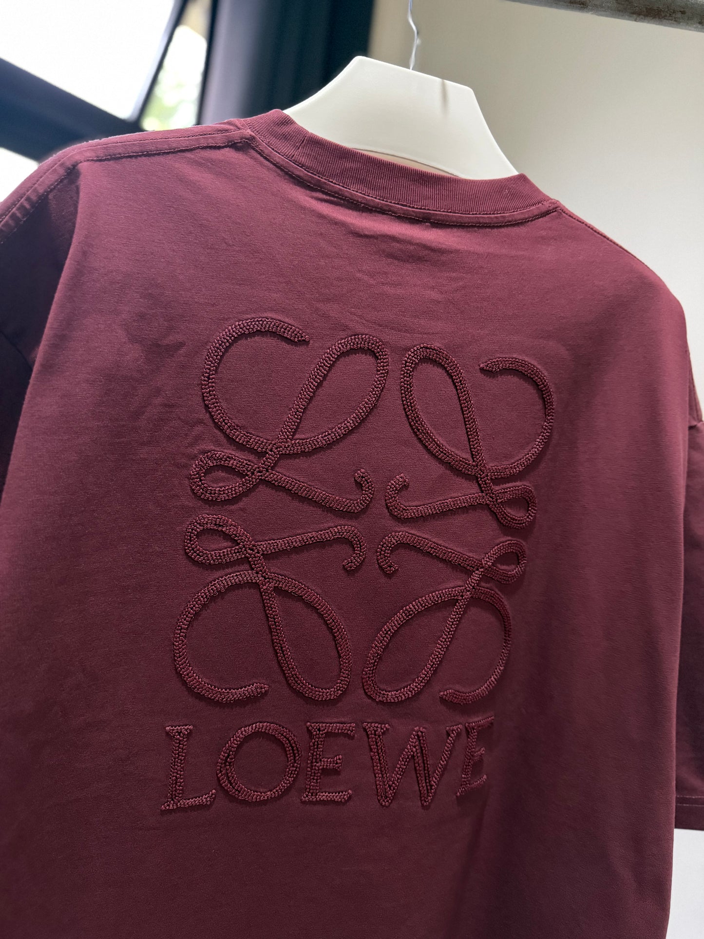 Loewe Tonal Anagram T-Shirt (Maroon)