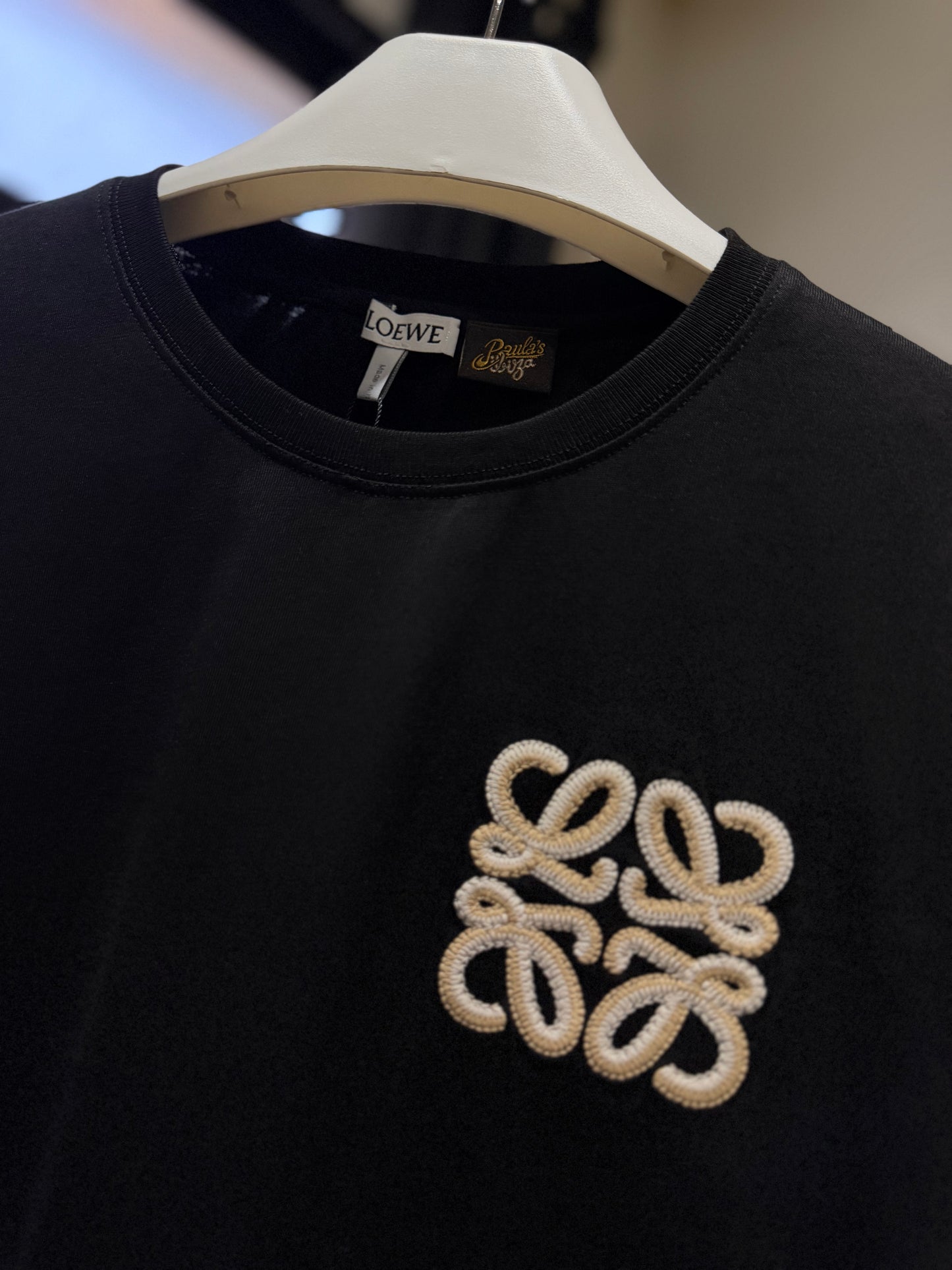 Loewe Anagram | Paula Ibiza T-Shirt (Black)