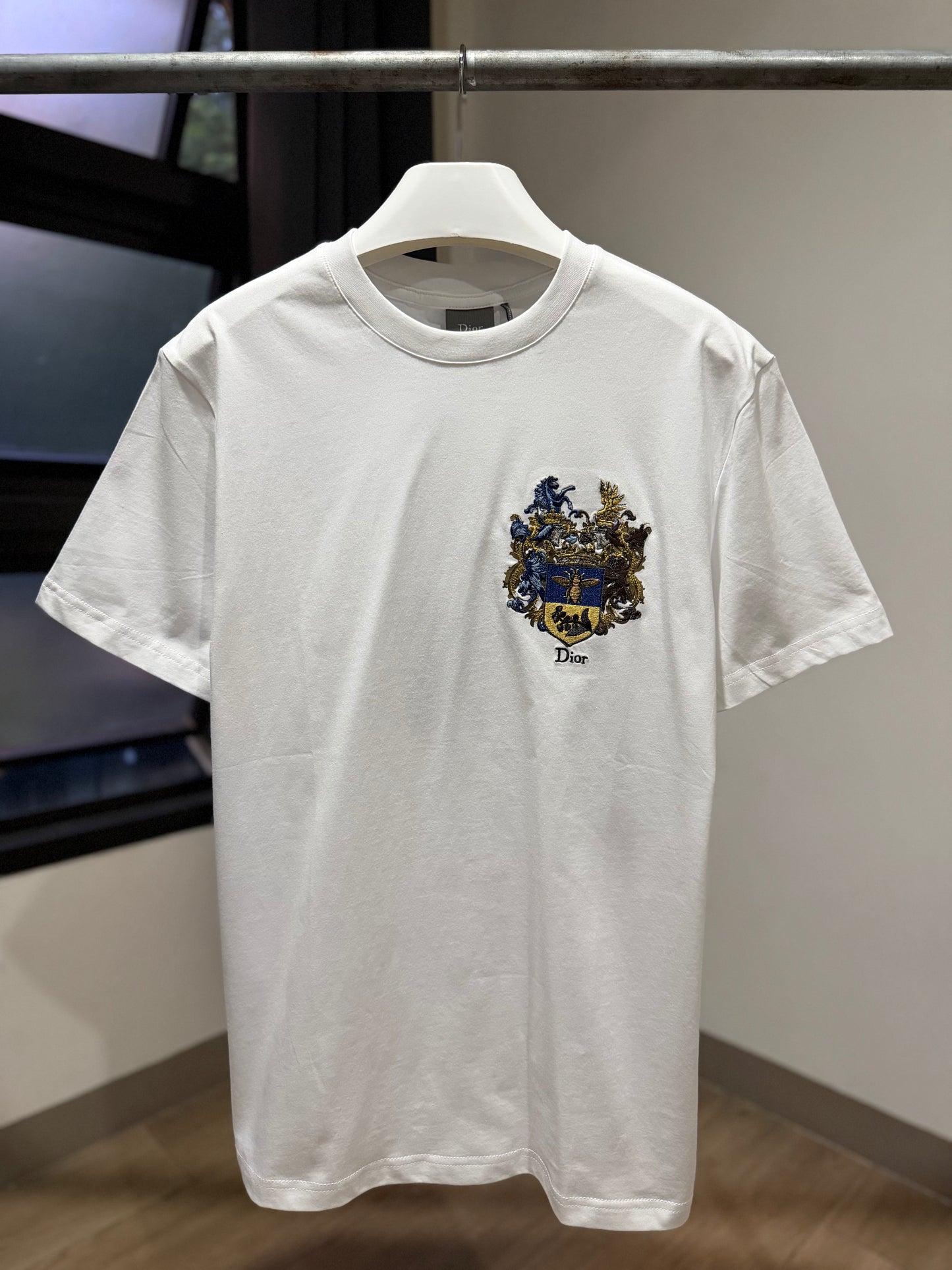 Dior Blason Embroidery T-Shirt (White)