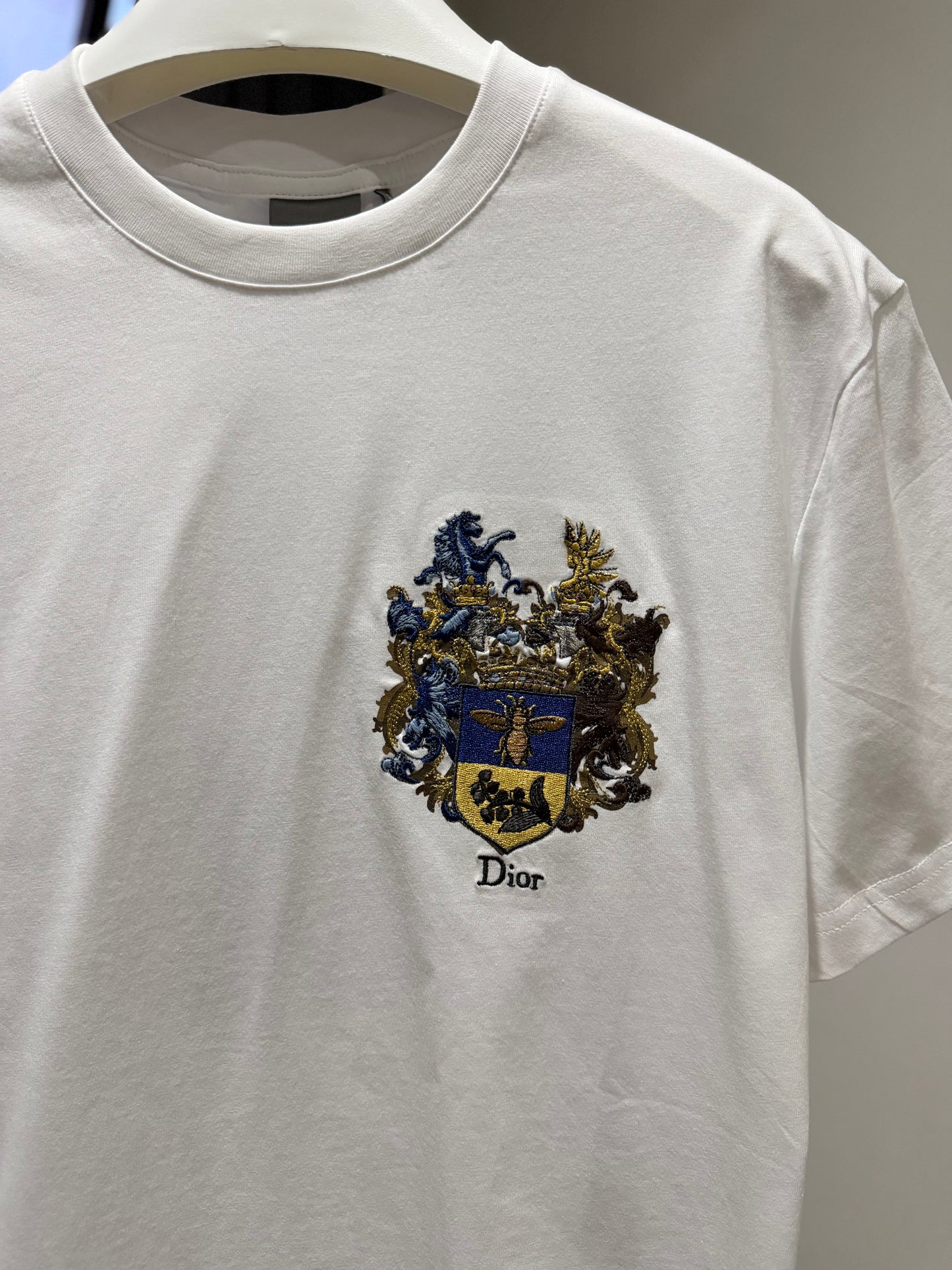 Dior Blason Embroidery T-Shirt (White)