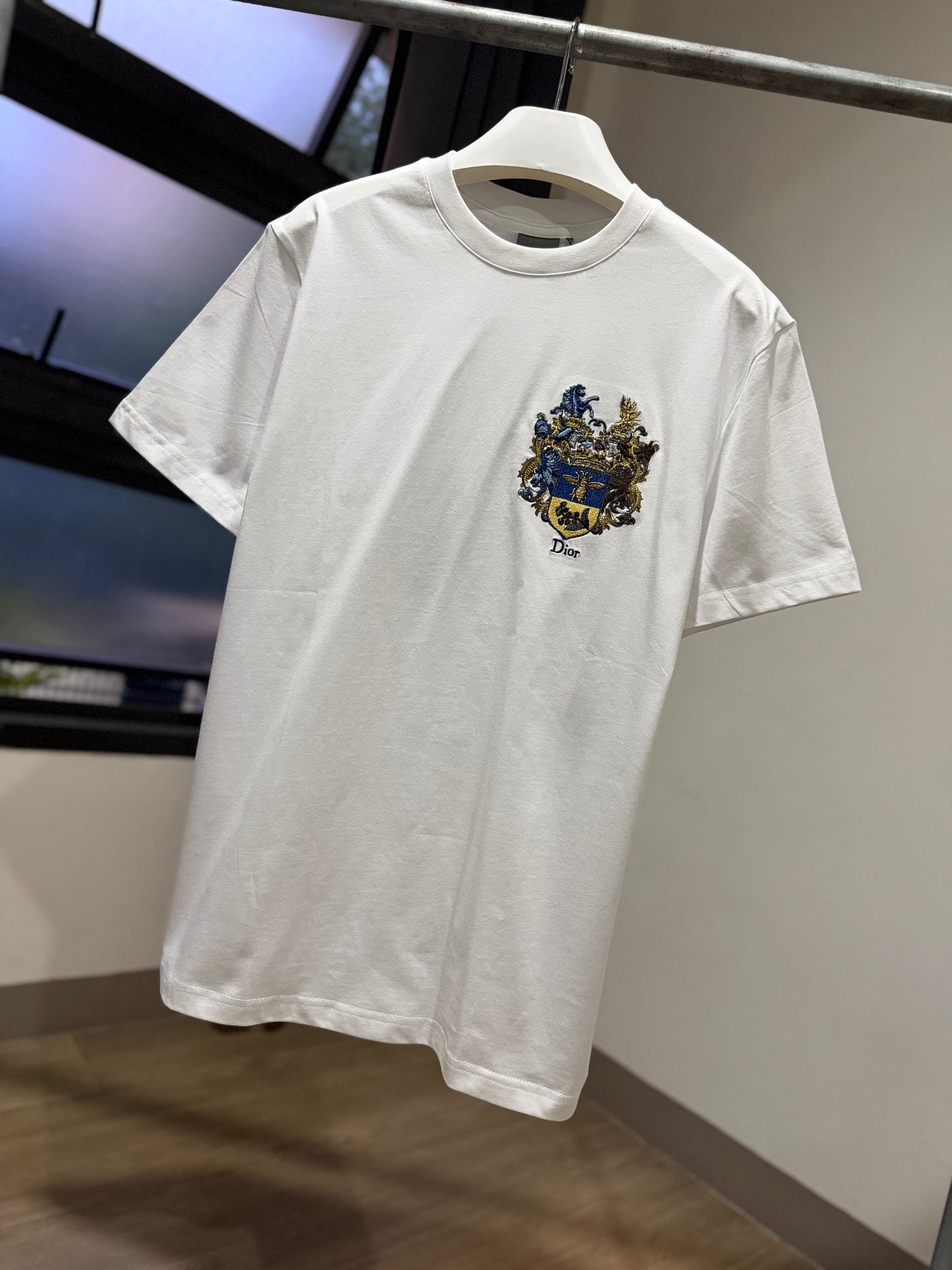 Dior Blason Embroidery T-Shirt (White)