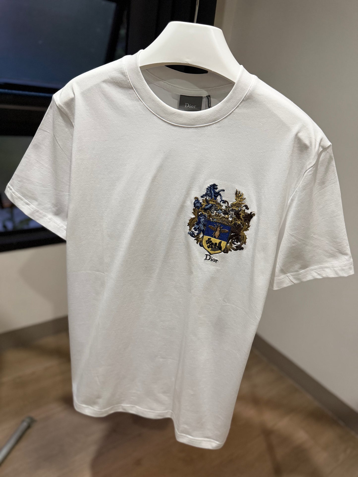 Dior Blason Embroidery T-Shirt (White)