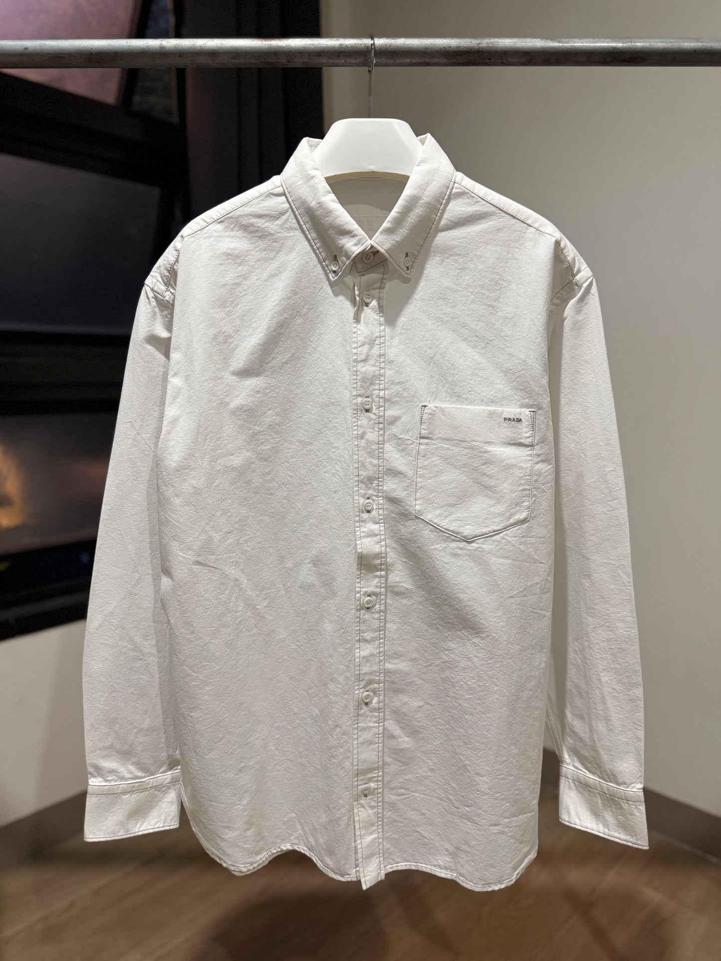 Prada Chambray Shirt (White)