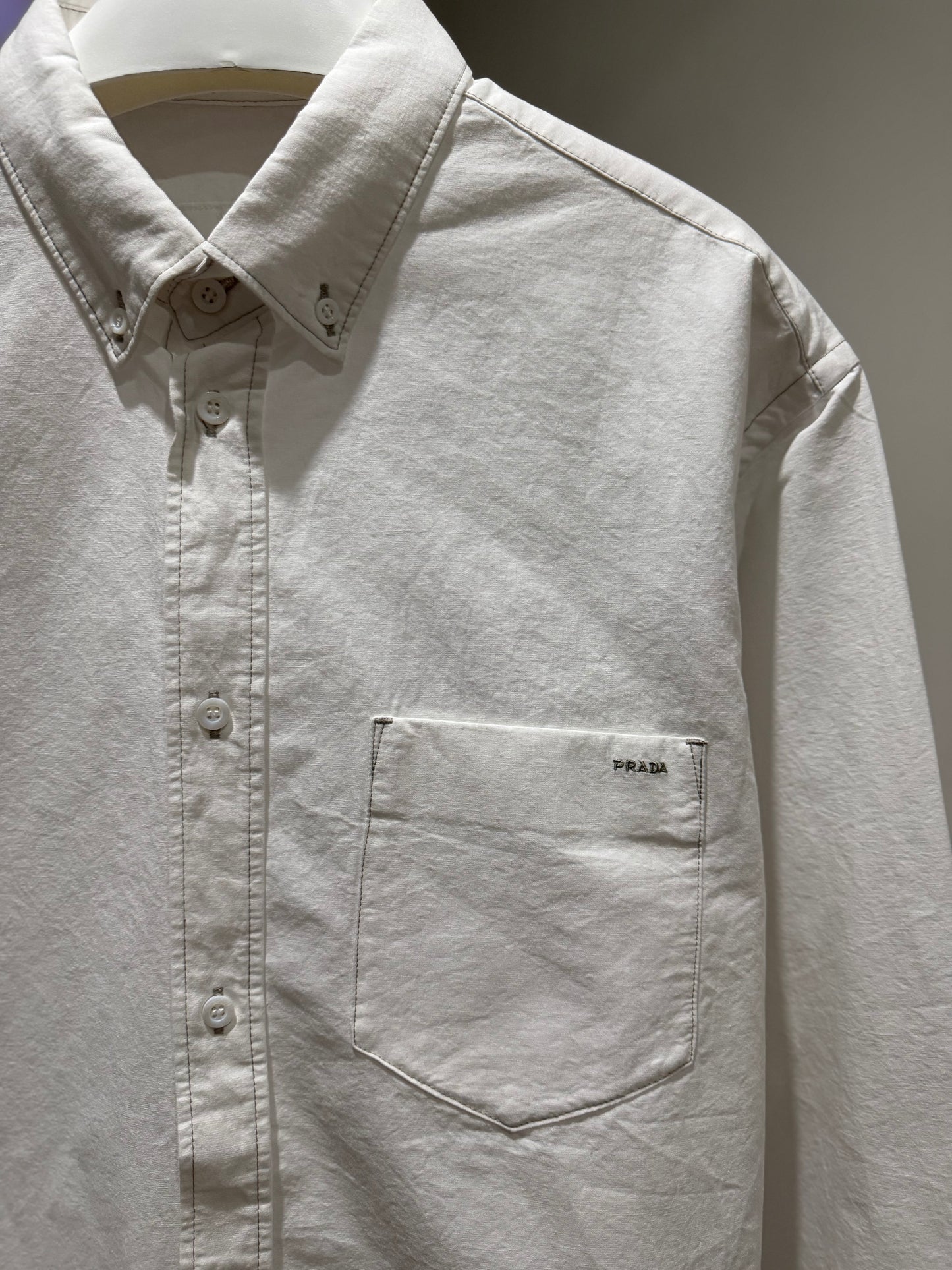Prada Chambray Shirt (White)