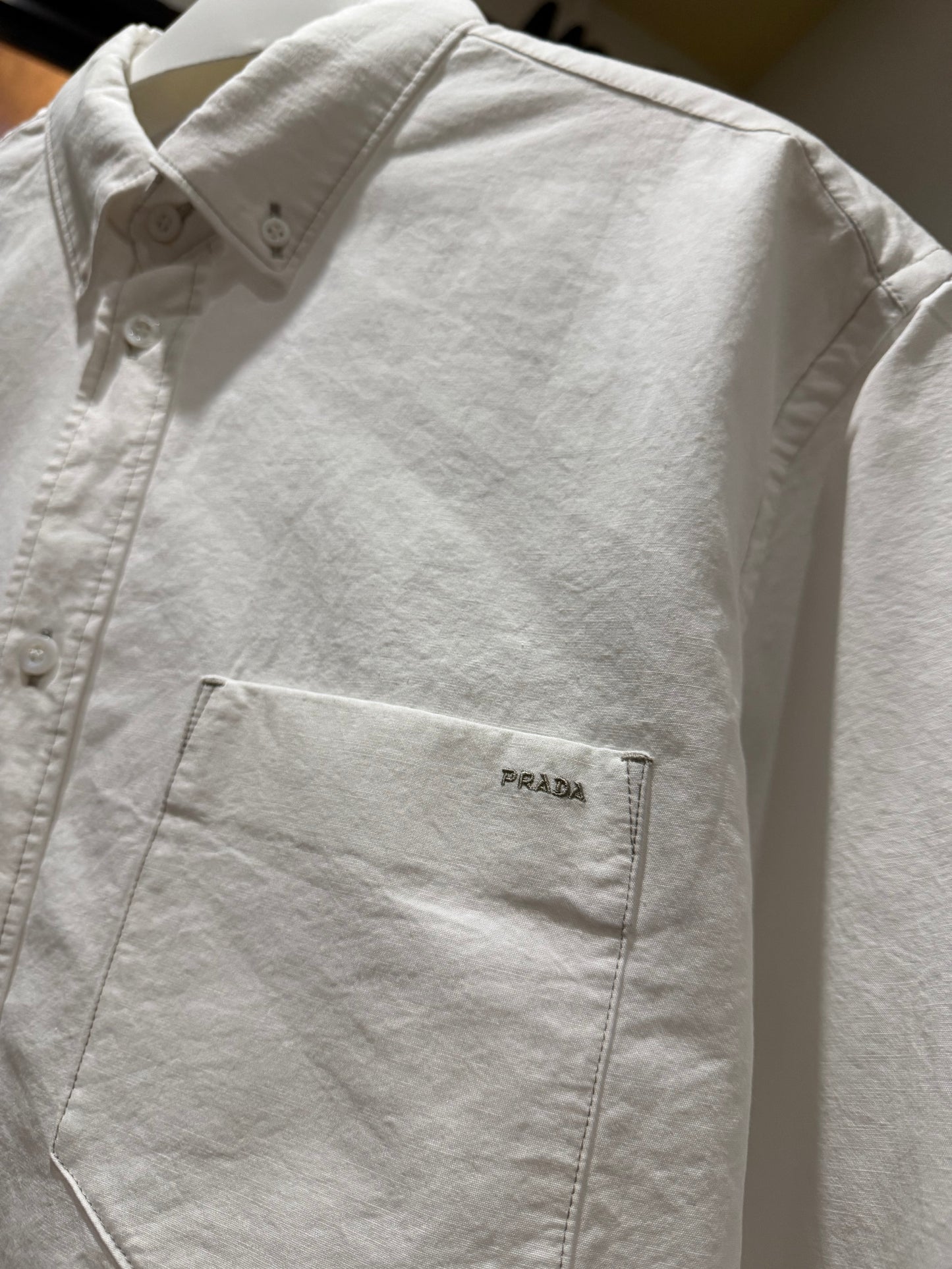 Prada Chambray Shirt (White)
