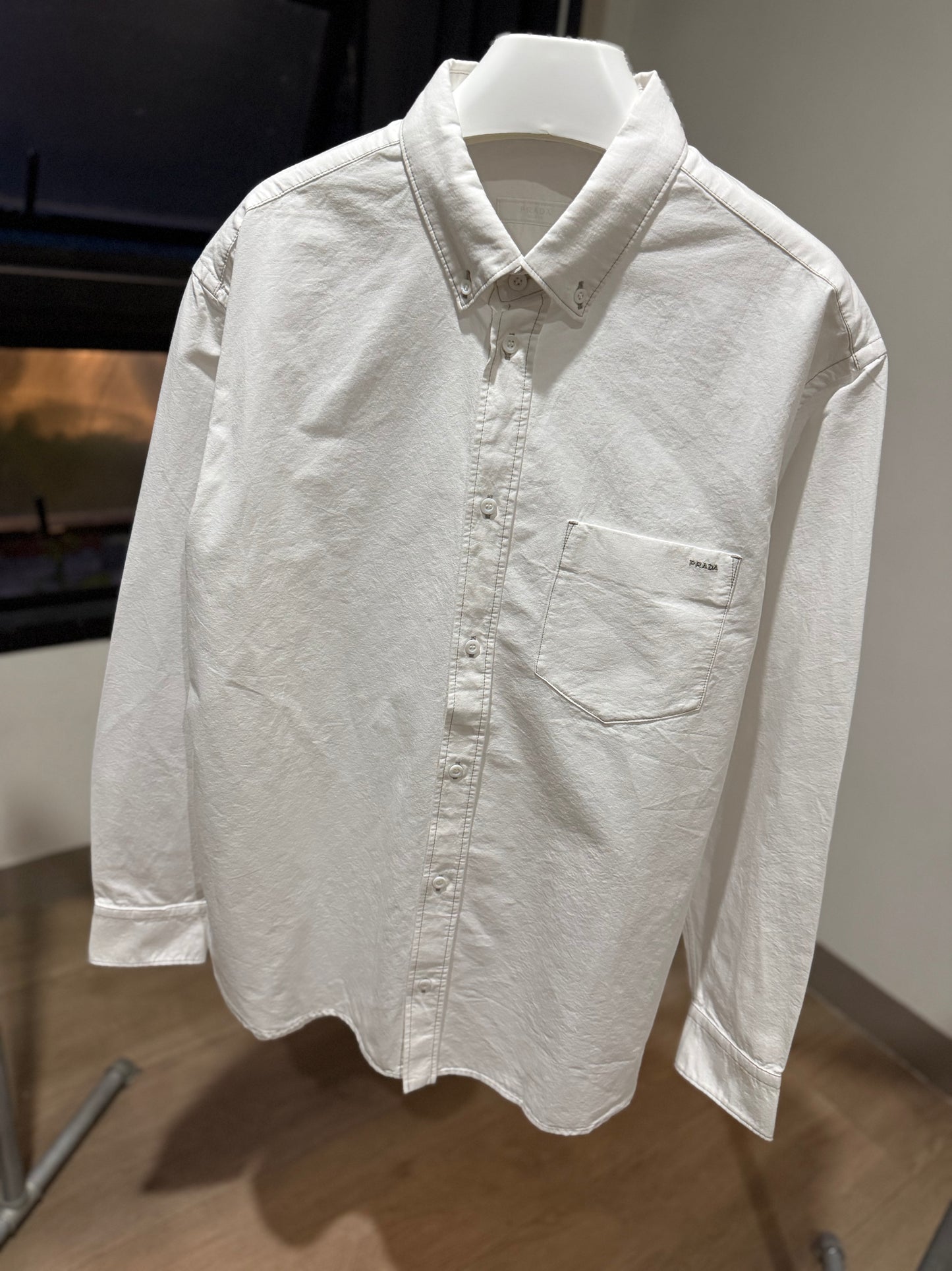 Prada Chambray Shirt (White)