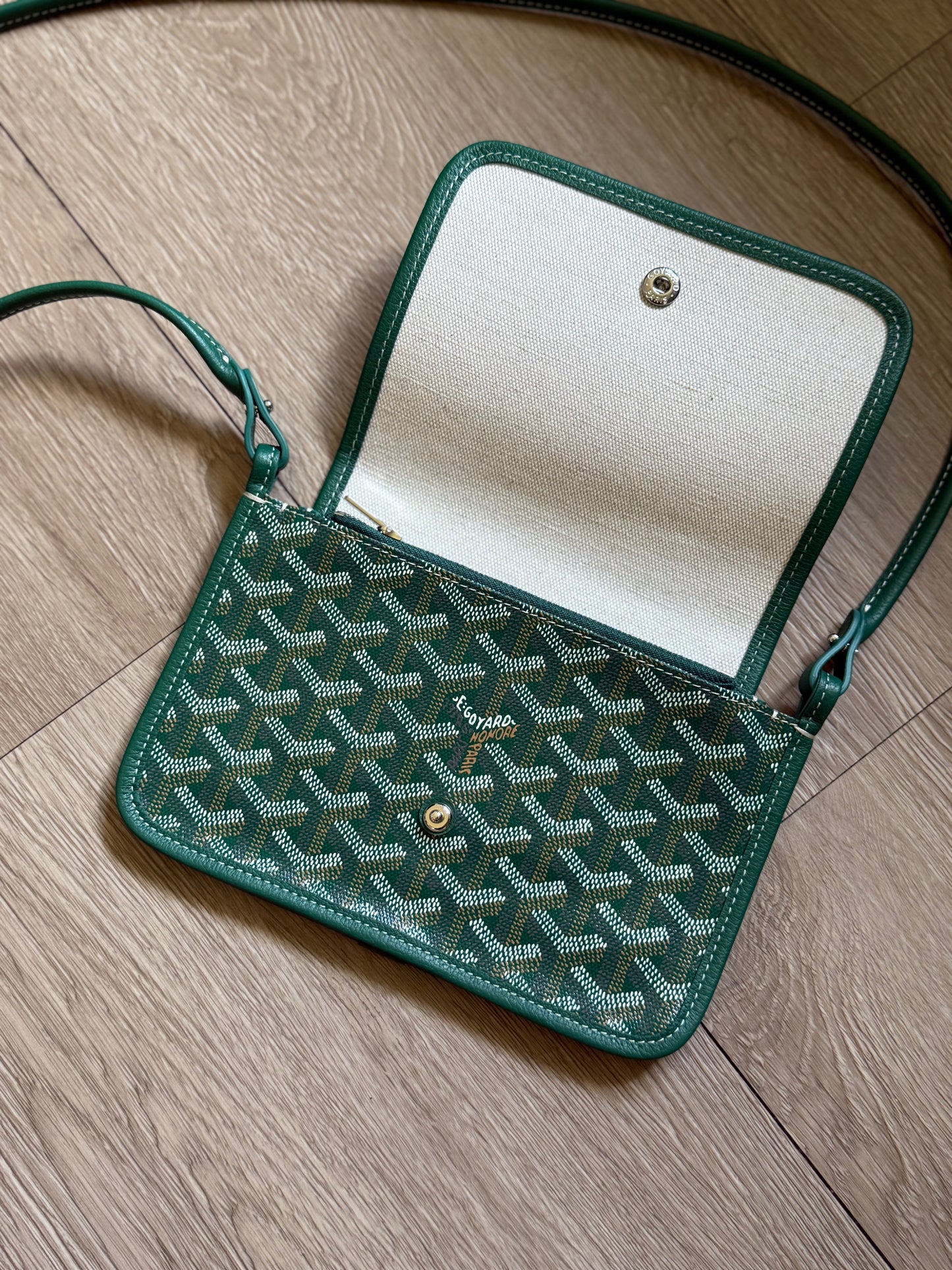 Goyard Plumet Pouch Wallet (Green)