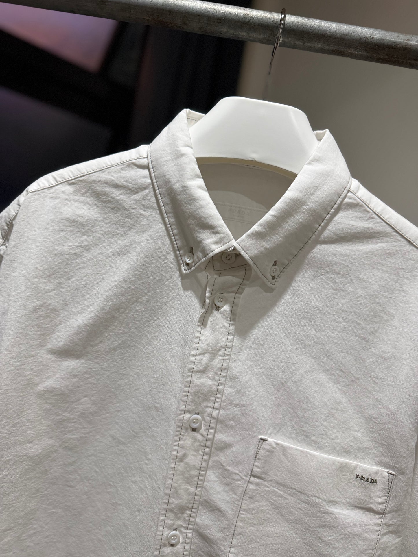 Prada Chambray Shirt (White)