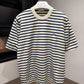 Prada Striped Short Sleeve Cotton T-Shirt