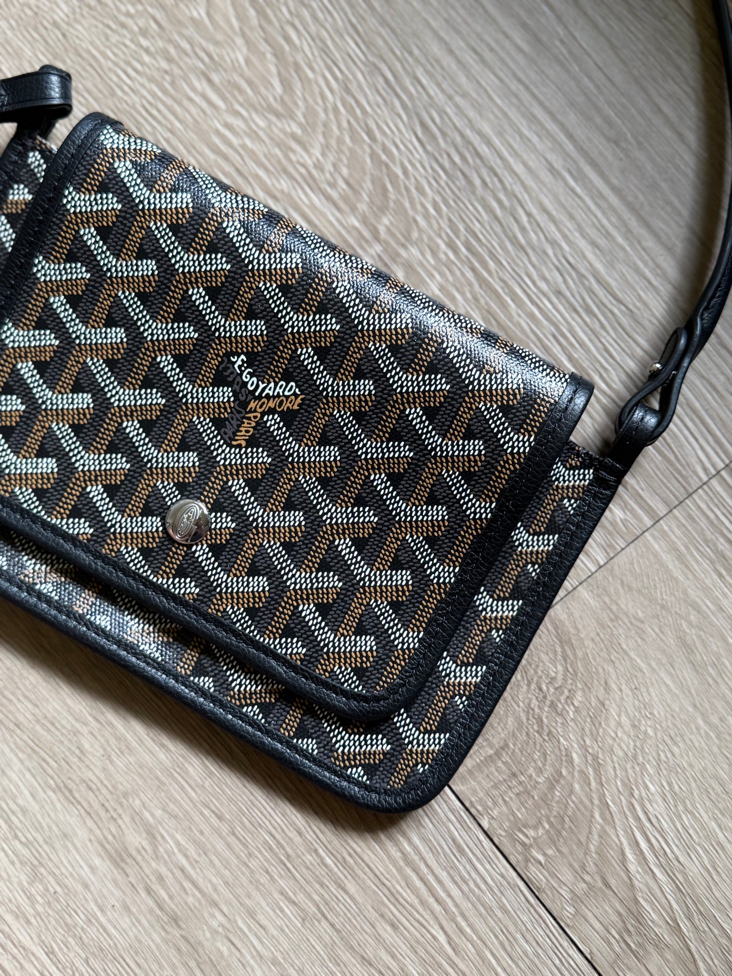 Goyard Plumet Pouch Wallet (Black)