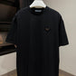 Prada Logo Cotton T-Shirt (Black)