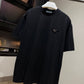 Prada Logo Cotton T-Shirt (Black)
