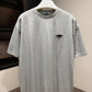 Prada Logo Cotton T-Shirt (Gray)