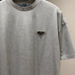 Prada Logo Cotton T-Shirt (Gray)
